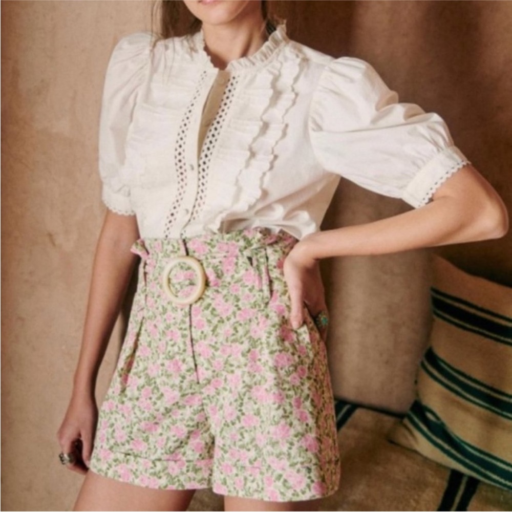 Sezane Peony Rome Shorts